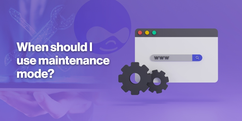 When Should I Use Maintenance Mode in Drupal? When Should I Use Maintenance Mode in Drupal?