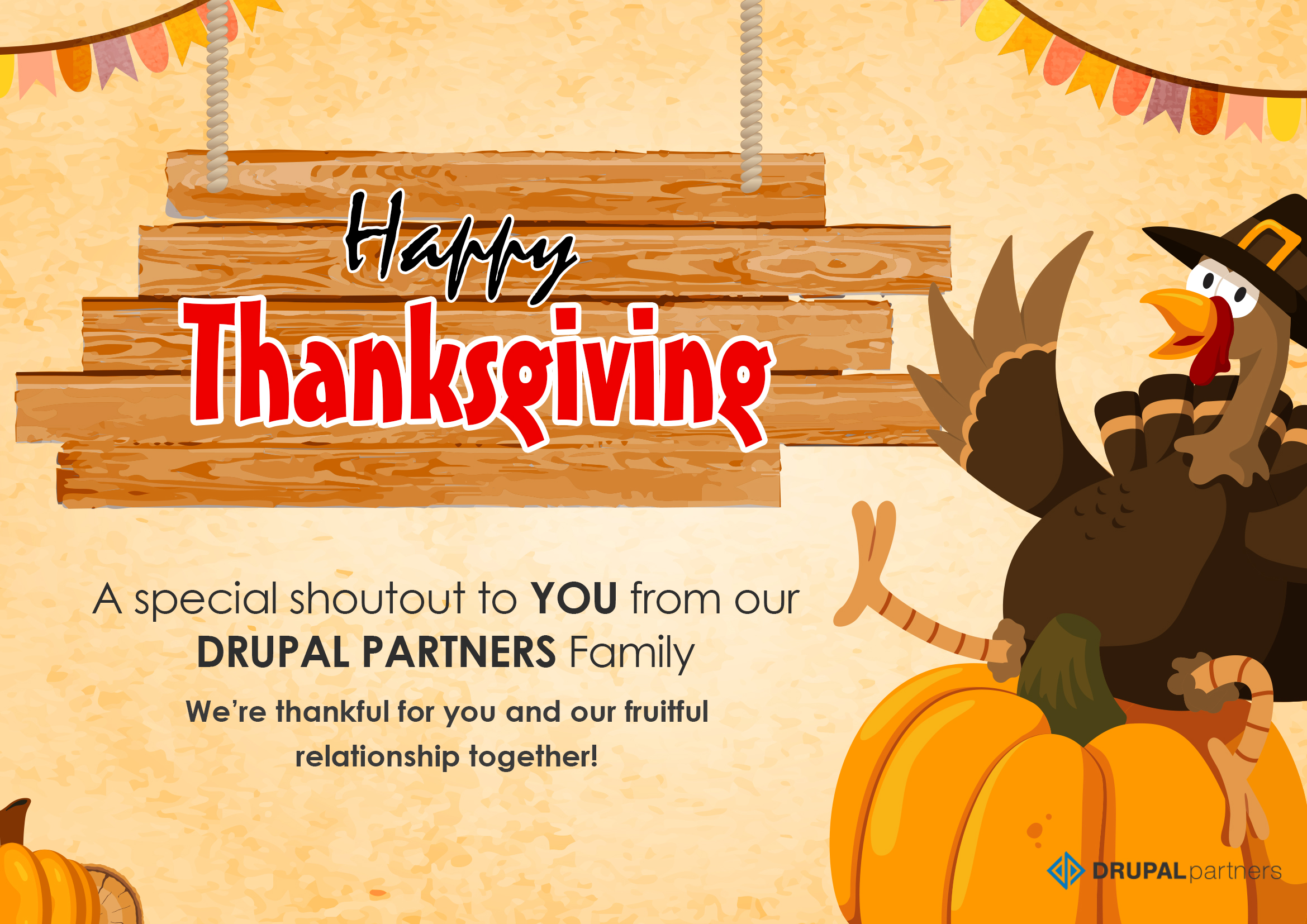 DrupalPartners Wishes You A Happy Thanksgiving DrupalPartners Wishes You A Happy Thanksgiving